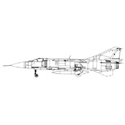 Picture of MIG 23 Line Drawing 3093