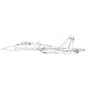 Picture of Sukhoi SU 27 Line Drawing 3094