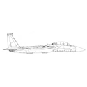 Picture of F15 Eagle Line Drawing 3095