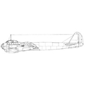 Picture of Junkers JU 88A Line Drawing 3097