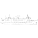 Picture of St Columba 1:150 Scale MM1270  Steam Passenger Ferry Plan