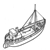 Picture of Lochinvar Clyde Puffer Paddle Ship MM1410 Plan
