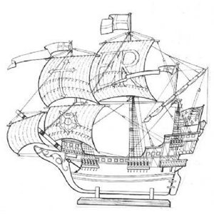 Picture of Elizabeth Regina MM135 Static Sail Plan