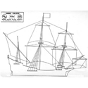 Picture of Sailing Galleon MM641 Static Sail Plan