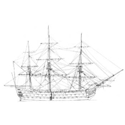 Picture of HMS Victory SY21 Static Sail Plan