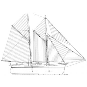 Picture of Fore & Aft Schooner SY31 Static Sail Plan