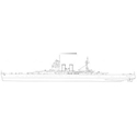Picture of HMS Invincible Plan MM955